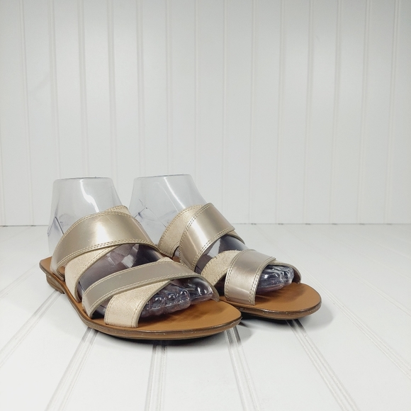 NEW PAUL GREEN Slip On Leather Sandals - Picture 4 of 13